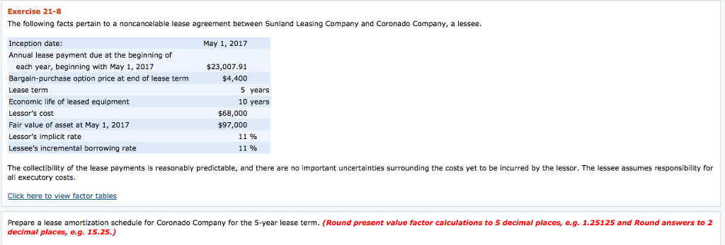 Please help me with this :) Exercise 21-8 The following facts pertain