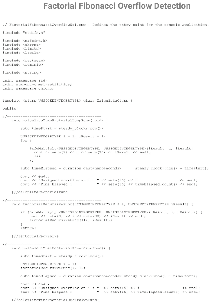 program will create a calculation class that has a template parameter that