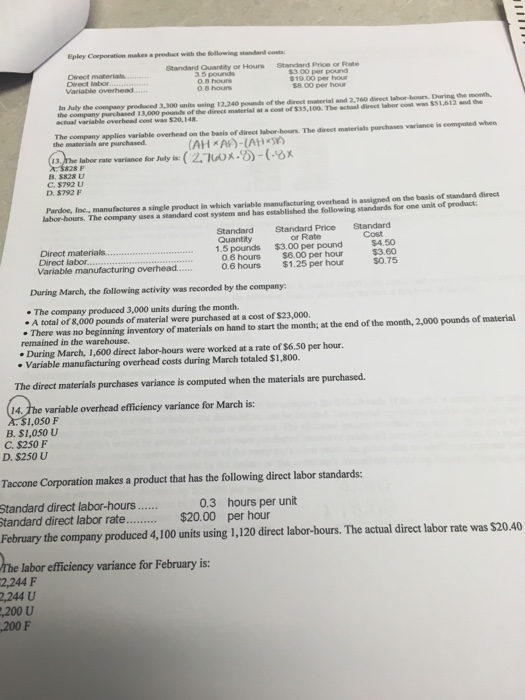  The direct materials purchases variance is computed when the materials are