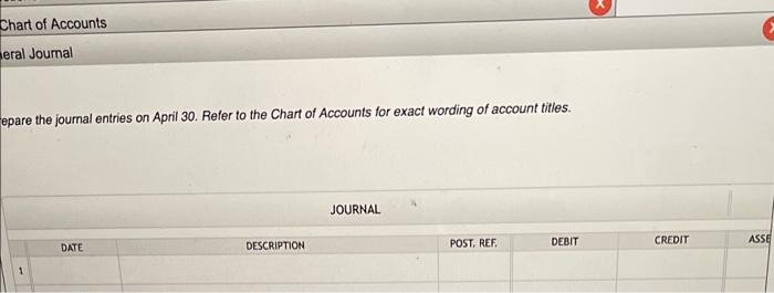 on account. (e) Recorded $9,800 of fees earned on account. (1) Received