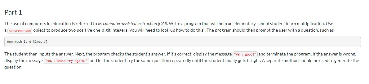 Using Java: Please follow requirements: The program shall generate random numbers with