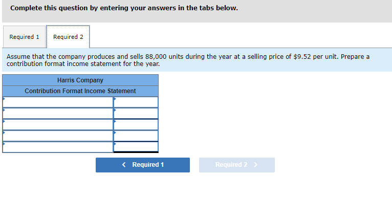 Company manufactures and sells a single product. A partially completed schedule of