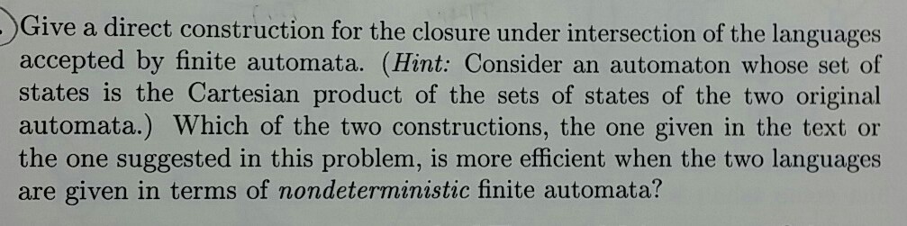 can I get help for this problem please? Give a direct construction