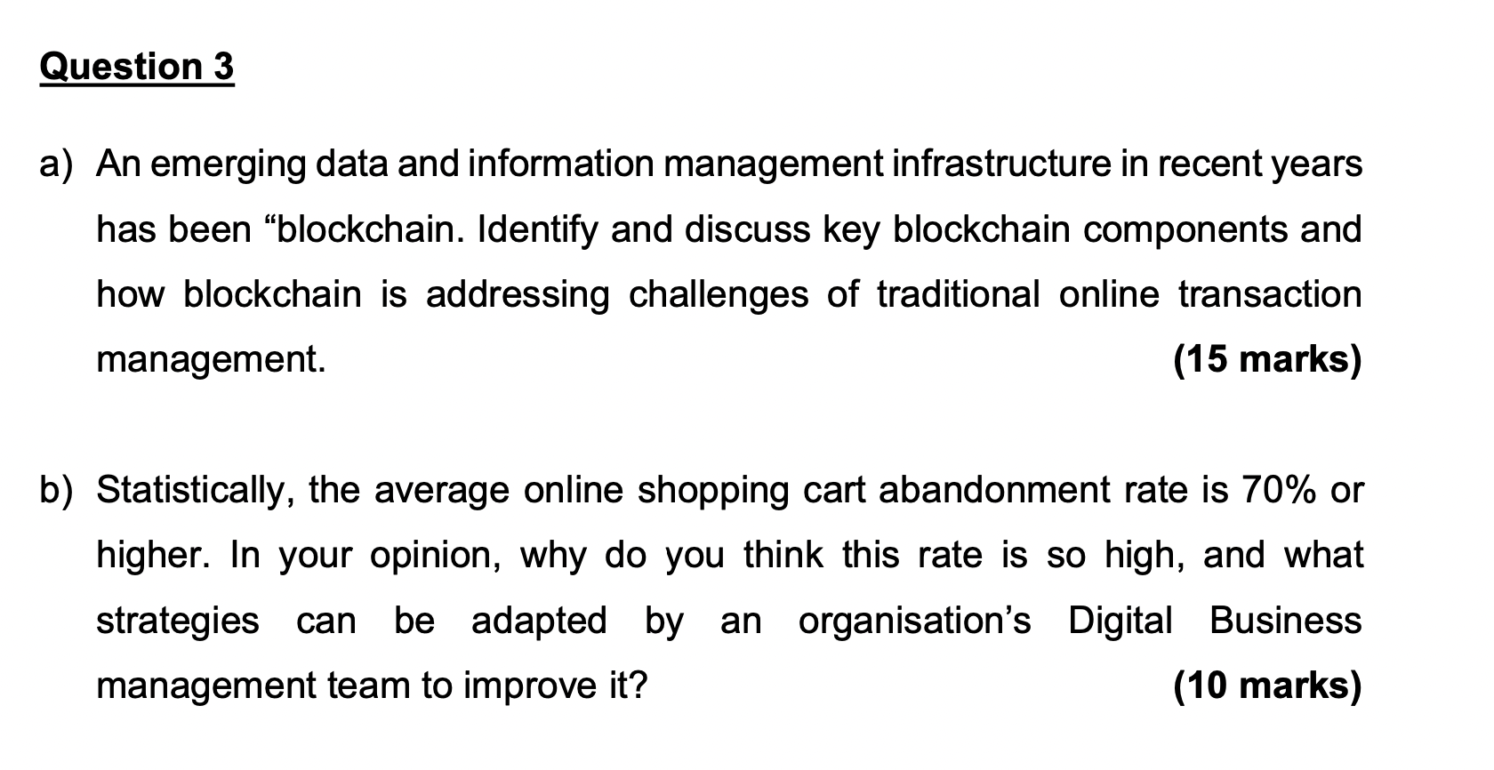 a) An emerging data and information management infrastructure in recent years