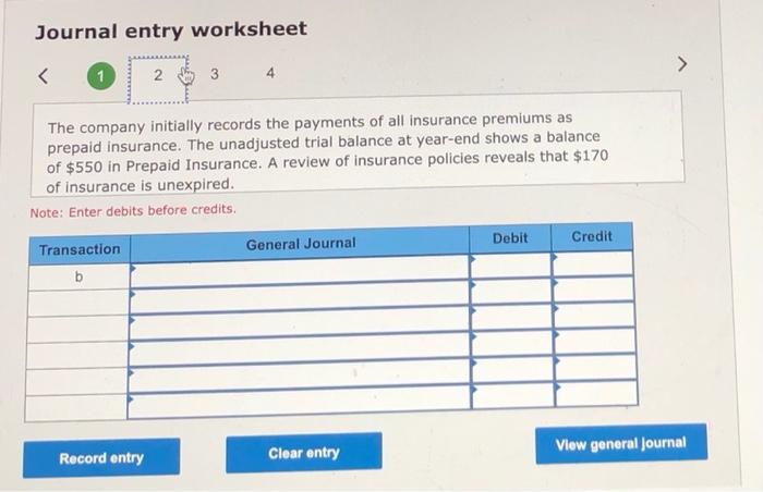 in the first account field.) a. The Supplies account shows a balance