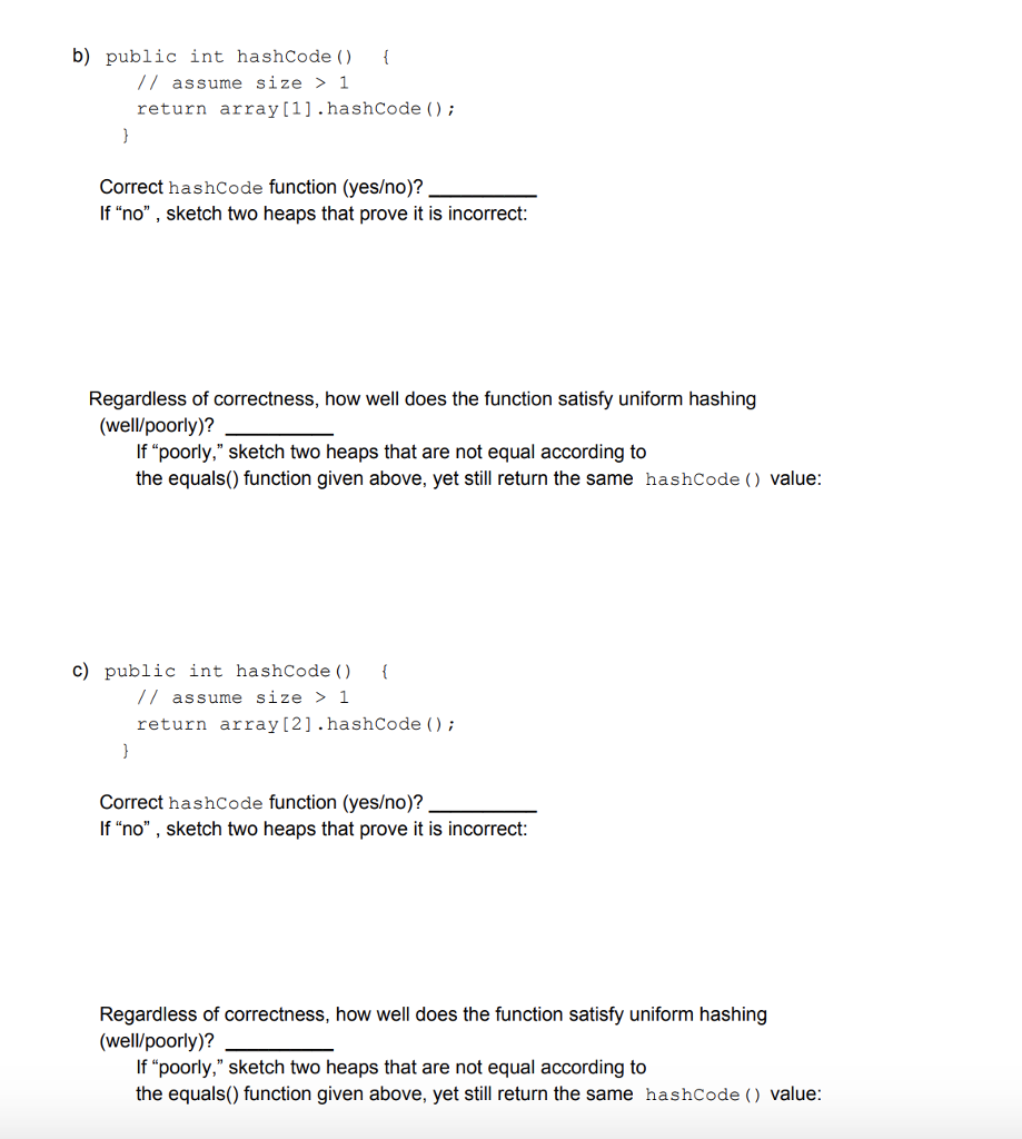 a min-heap of Java Integer objects called IntHeap. For simplicity, an IntHeap