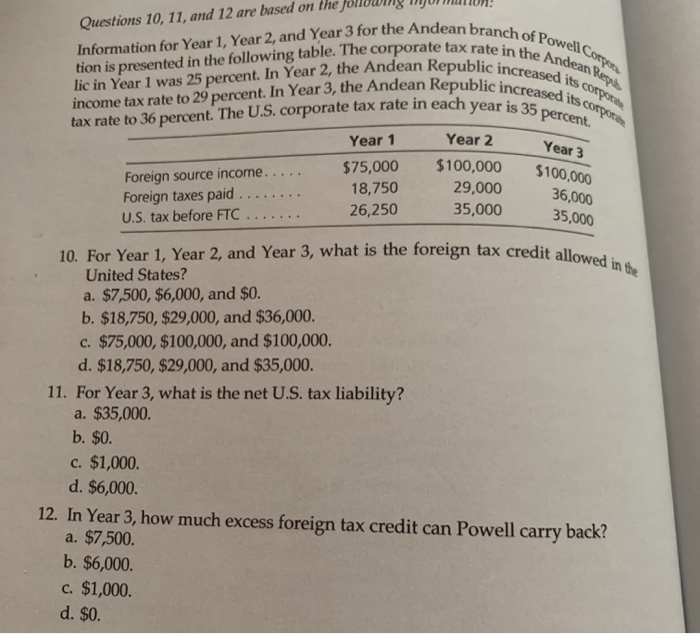 please explain your answer on! Questions 10, 11, and 12 are based