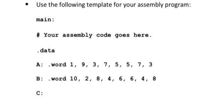 a guide, write an assembly program that sorts an array of numbers.