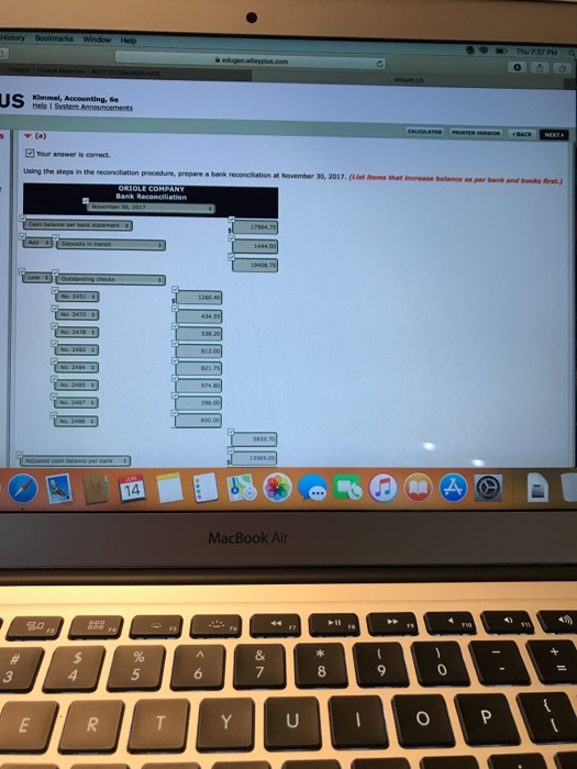 Add: Deposits in transit 12,507.90 1,530.20 14,038.10 Less: Outstanding checks Check Number