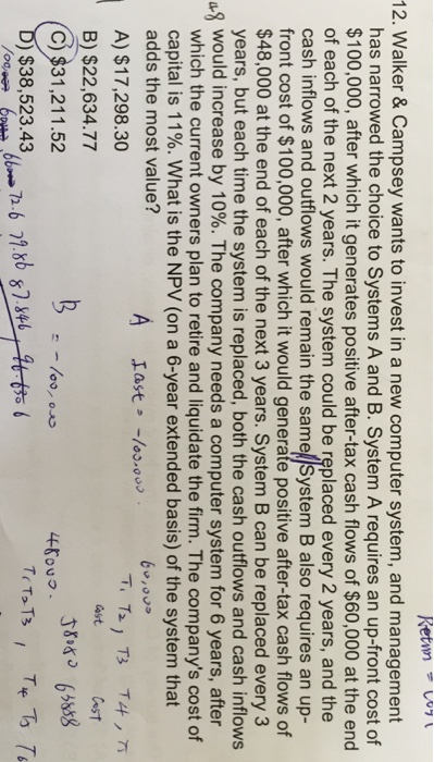 Can any one shows the solution step by step? Thanks Walker &