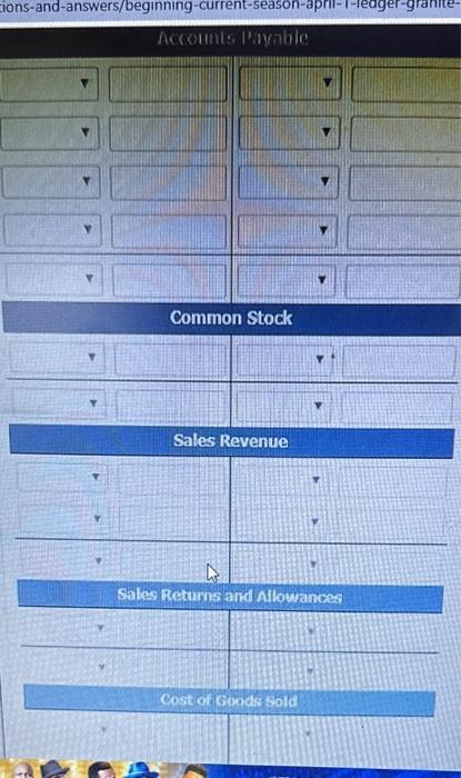 7 Paid freight on Arrie purchase 580. 9. Received credit from Amie