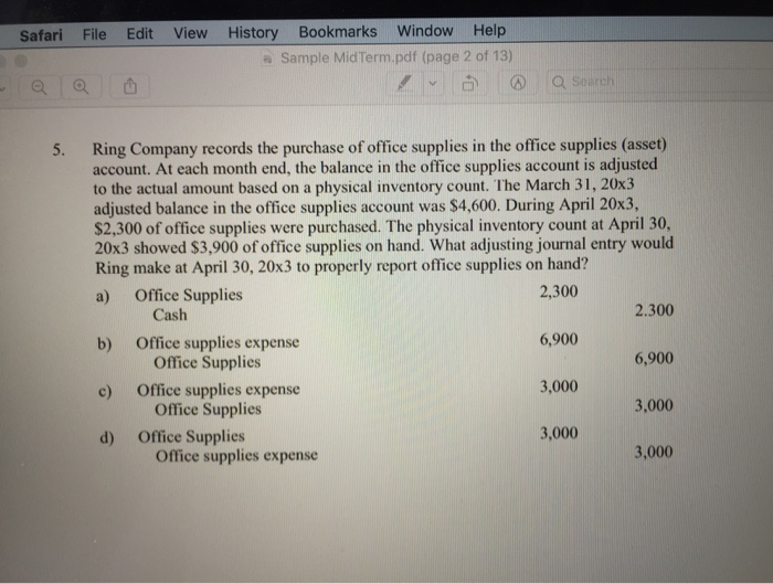  Safari File Edit View History Bookmarks Window Help Sample Mid Term.pdf