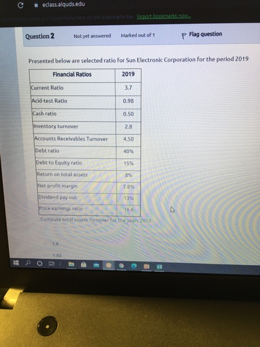  eclass.alquds.edu here on the bookmarks bar. Import bookmarks now.. Question 2