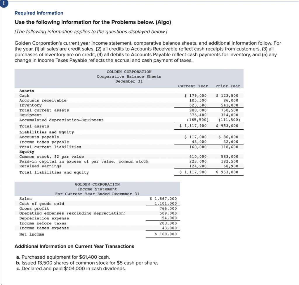 hello please complete all the table ! Required information Use the following