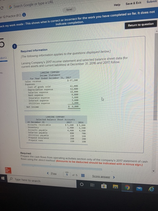  Sove & Exit Submit Help C G Search Google or type