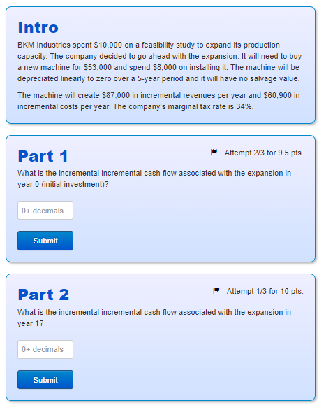  Intro BKM Industries spent $10,000 on a feasibility study to expand