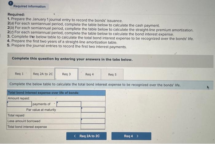 June 30 and December 31. Problem 10-2A (Algo) Straight-Line: Amortization of bond