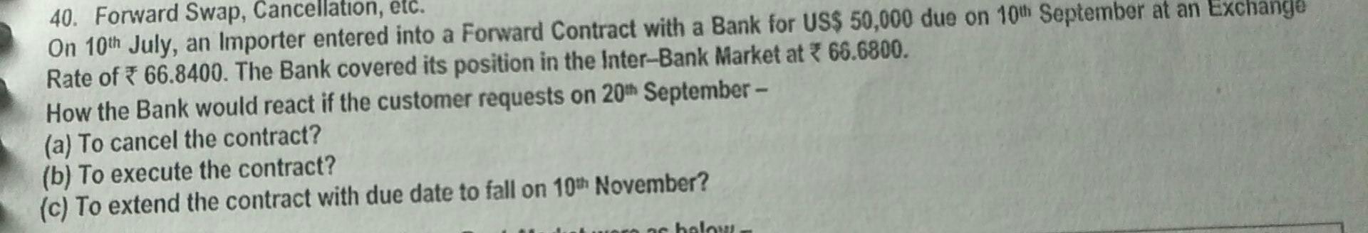 LC under Forward Rate vs. Cash Credit Facility A Ltd, an Indian