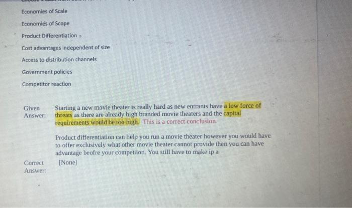 New Entries for the traditional, brick-and-mortar movie theater industry (do not include