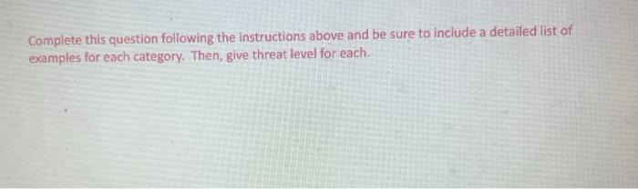 the concession/refreshment sector). Listed below are the sub-categories that apply to this
