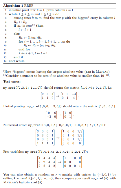 3 row operations function [B] = interchange(A, i, j) [row,col]=size(A); if(i>row ||