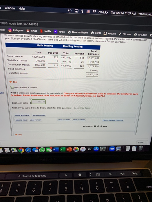  - Window Help $ a 71%(1) Tue Apr 14 11:27 AM