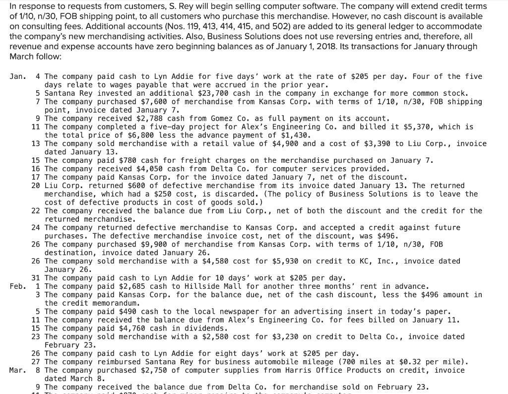 understand where I made a mistake. Required information [The following information applies