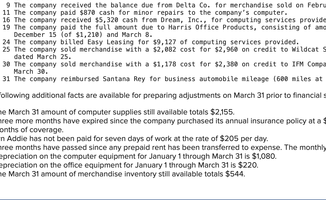to the questions displayed below. Santana Rey created Business Solutions on October