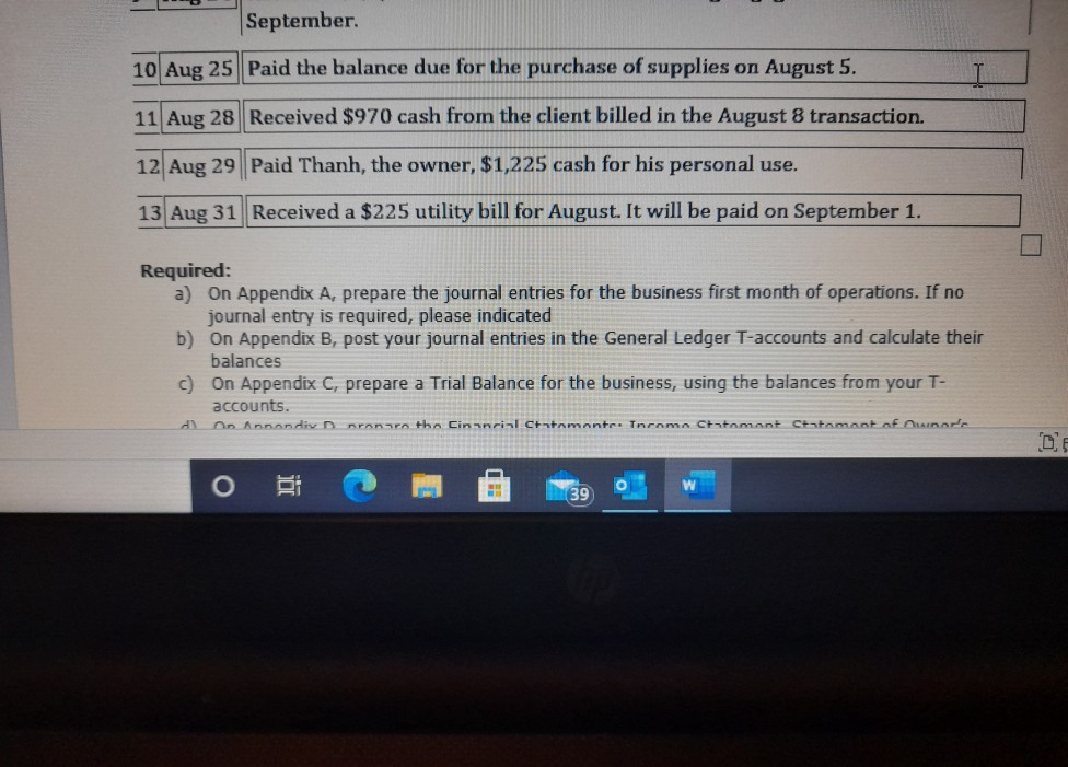 Heading 2 Title Font Paragraph Styles 15 BUSINESS TRANSACTIONS Thanh Nguyen started