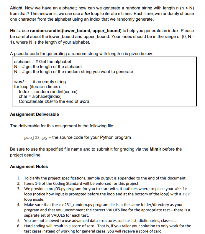 program to implement a typing game. In this game, a user earns