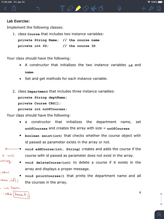 do the printCoursesRecursively method so please help me with that. PLEASE :