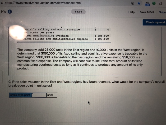 overhead variable selling and administrative Pixed costs per year: Fixed manufacturing overhead