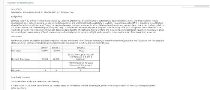  please help in part c Question Completion CASE STUDY PEFORMING ROR