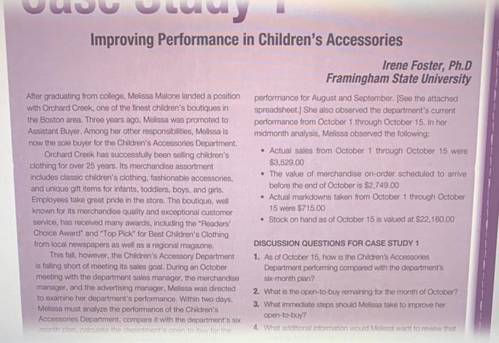 of the finest children's boutiques in spreadsheet.] She also observed the department's