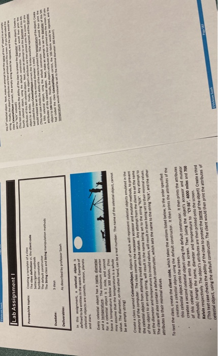  Must be in Object oriented Java. Thanks :) I Lab Assignment