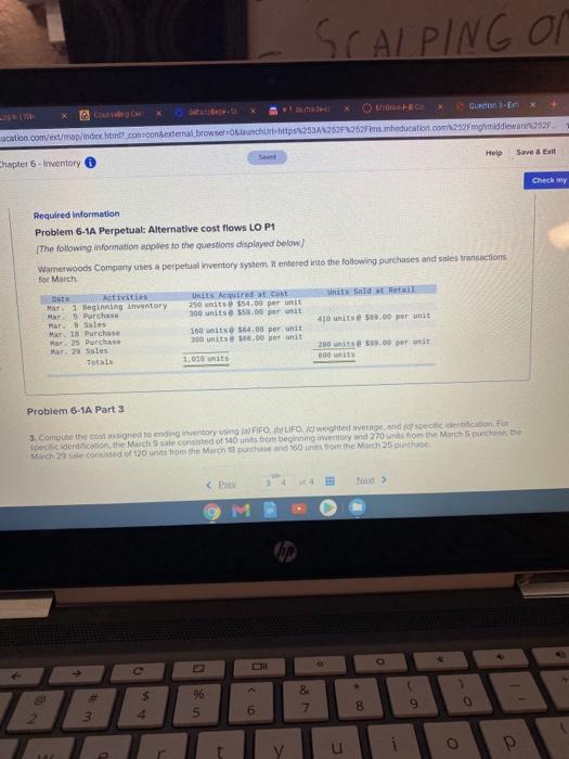 {The following information applies to the questions displayed below.) Warnerwoods Company uses