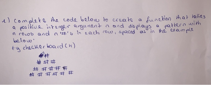  il complete the code below to create a function that takes