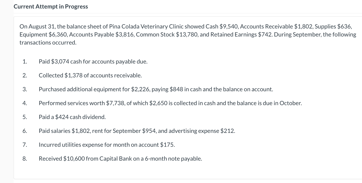 Cash $ $ Accounts Receivable 3 Assets $ $ Supplies $ $