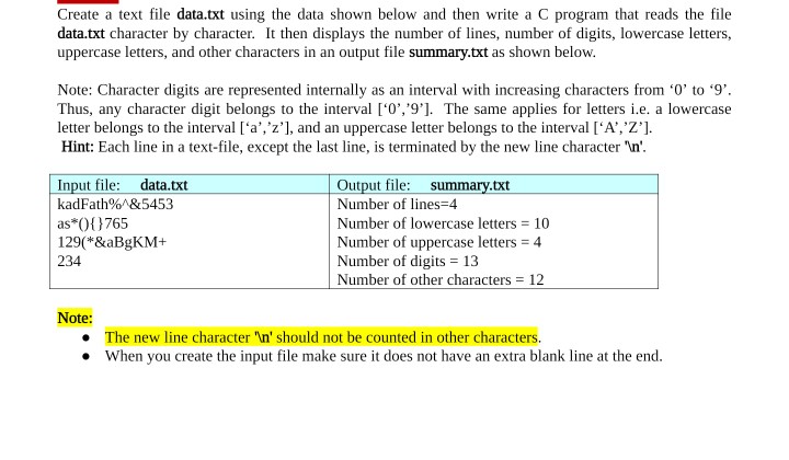  write a c program. You must use EOF controlled loops Create