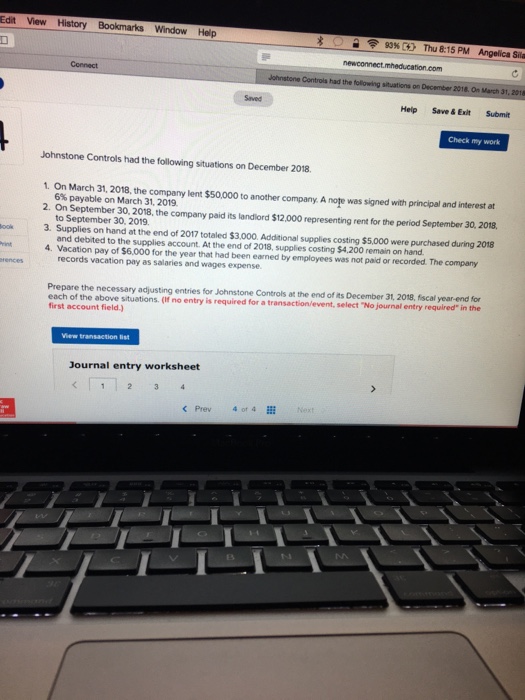  Edit View History Bookmarks Window Help 90%OD Thu 8:15 PM Angelica