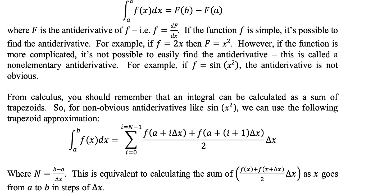 C programming: I tried to write a integral function. The program should