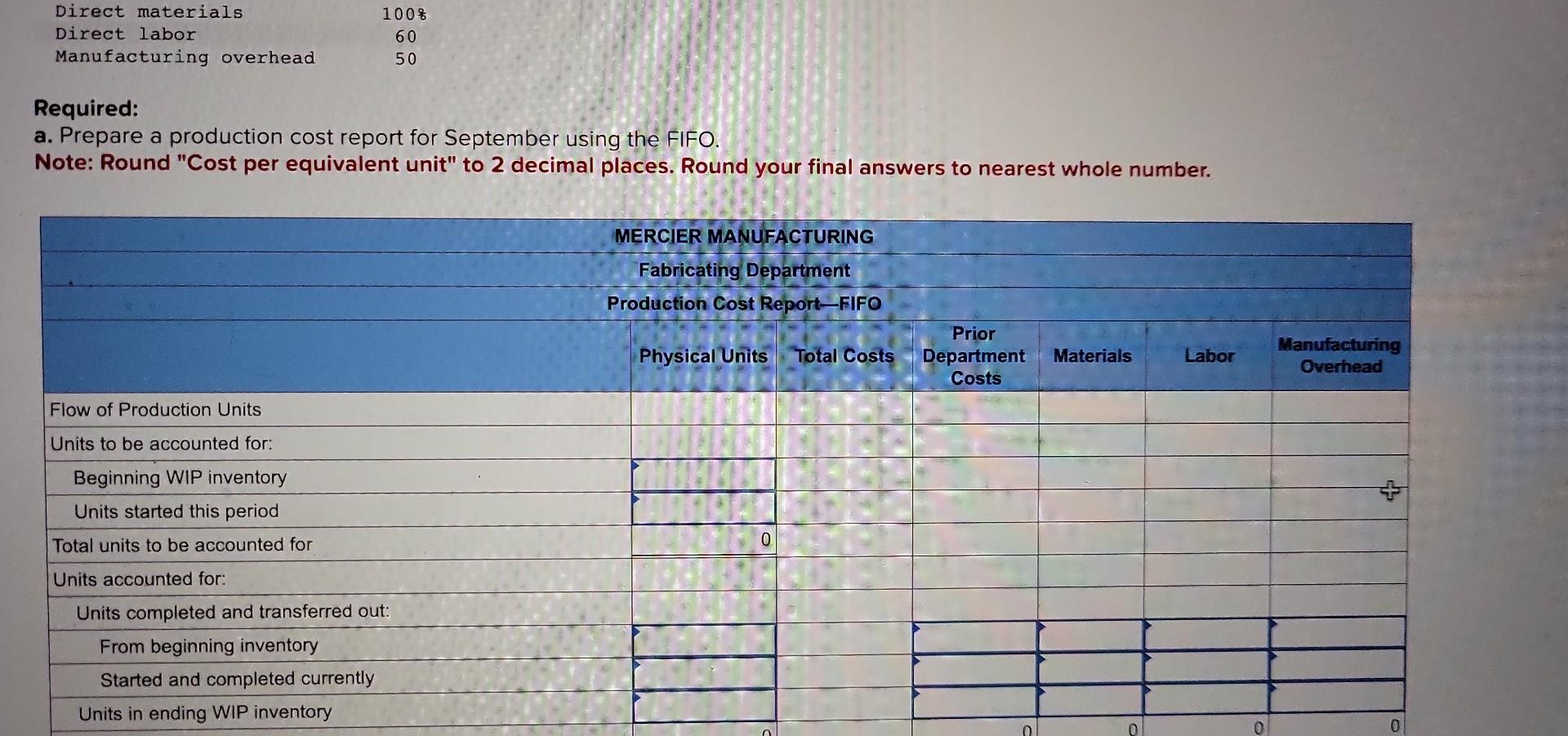 Extruding, Fabricating, and Packaging. Mercier uses the weighted-average process costing method to