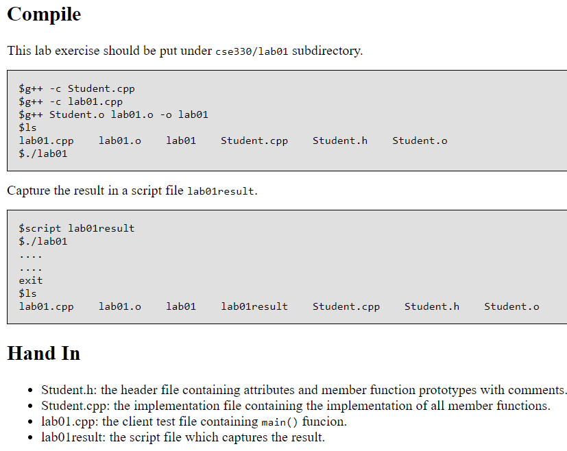 class Student in the header file Student.h #1fndef STUDENTH #define STUDENTH #include