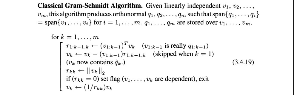 the m x m Hilbert matrix (Vhilb (m)). Try m - 3,