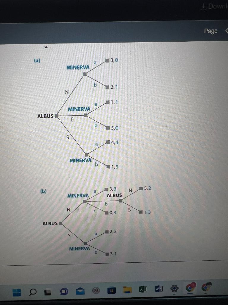 4. Consider the games below, please answer the following questions: a. In