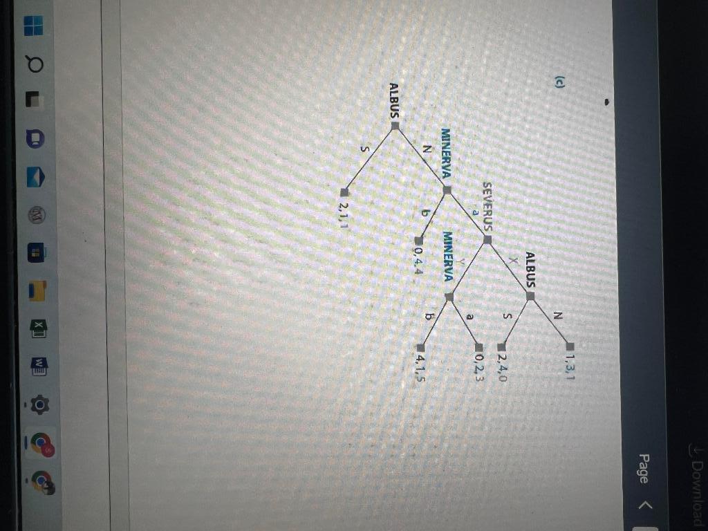 each of the following games, how many pure strategies (complete plans of