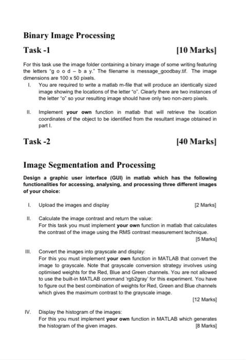  Task - 1 [10 Marks] For this task use the image