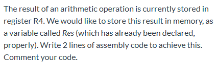 the required assembly code to declare a 32-bit variable called "year" and