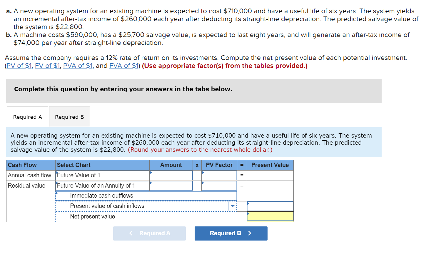 a. A new operating system for an existing machine is expected