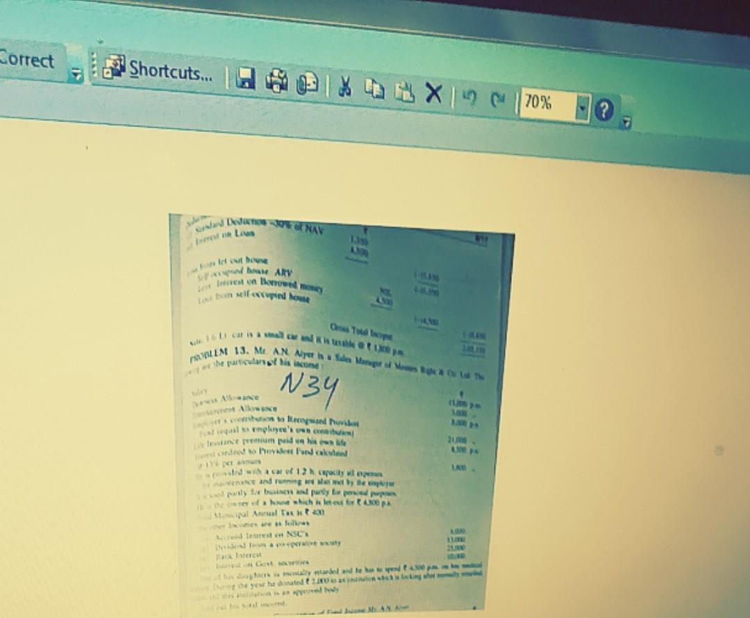 need right answer thank you Correct Shortcuts... 1% X 70% .